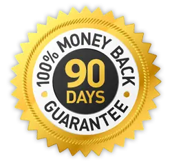 Prosta Defend 90-day money-back guarantee badge